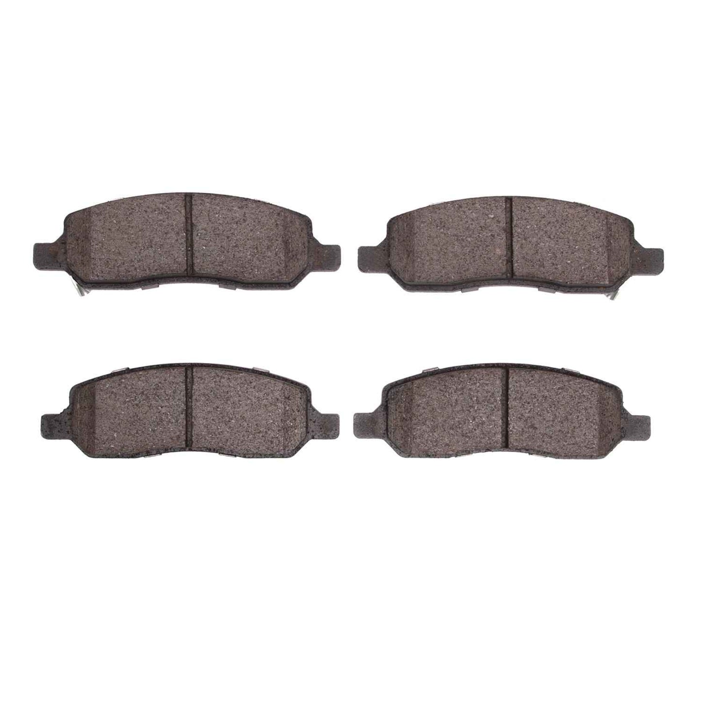 Front View of Rear Disc Brake Pad Set DYNAMIC 1551-1172-00