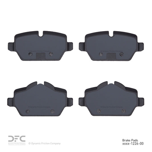 Back View of Rear Disc Brake Pad Set DYNAMIC 1551-1226-00