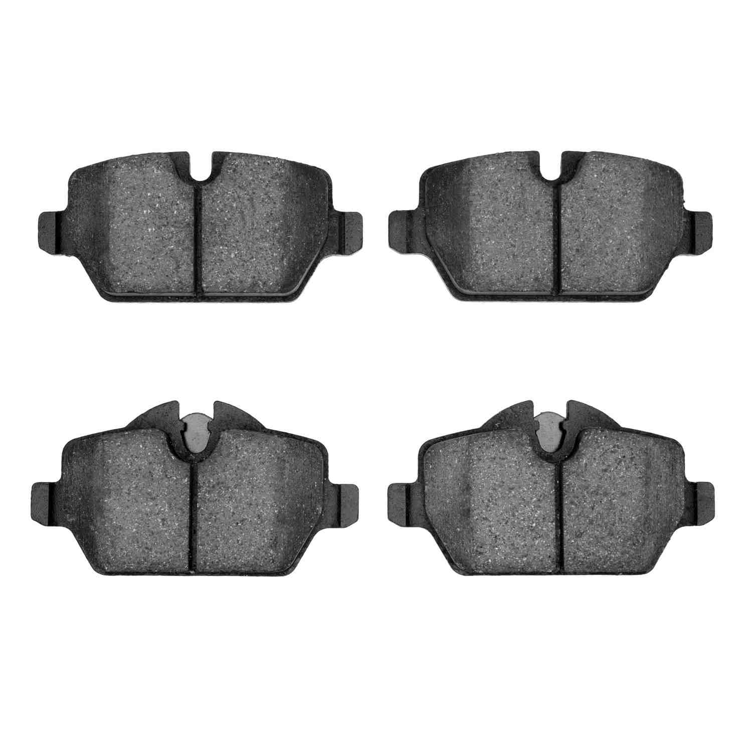 Front View of Rear Disc Brake Pad Set DYNAMIC 1551-1226-00