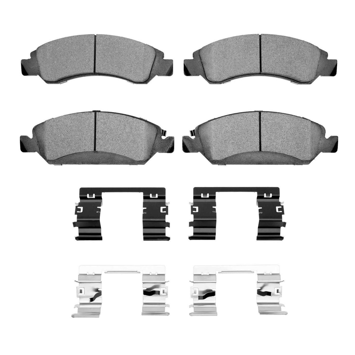 Front View of Front Disc Brake Pad Set DYNAMIC 1551-1363-01