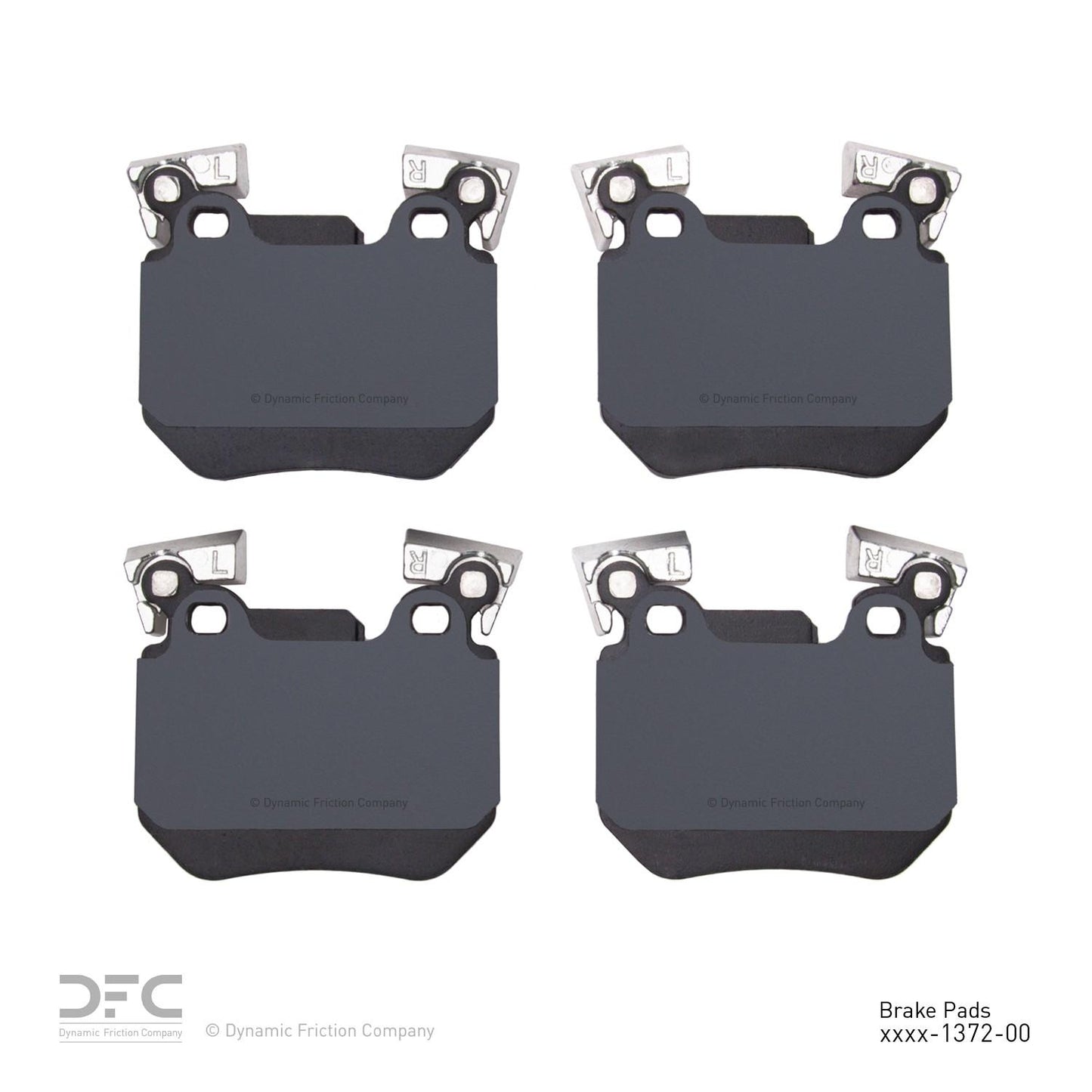 Back View of Rear Disc Brake Pad Set DYNAMIC 1551-1372-00