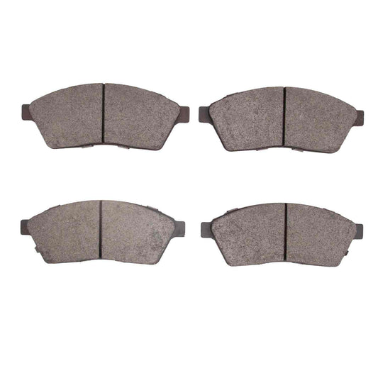 Front View of Front Disc Brake Pad Set DYNAMIC 1551-1422-00