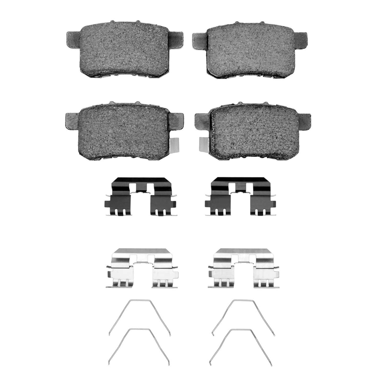 Front View of Rear Disc Brake Pad Set DYNAMIC 1551-1451-01