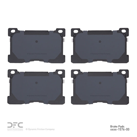 Back View of Front Disc Brake Pad Set DYNAMIC 1551-1576-00