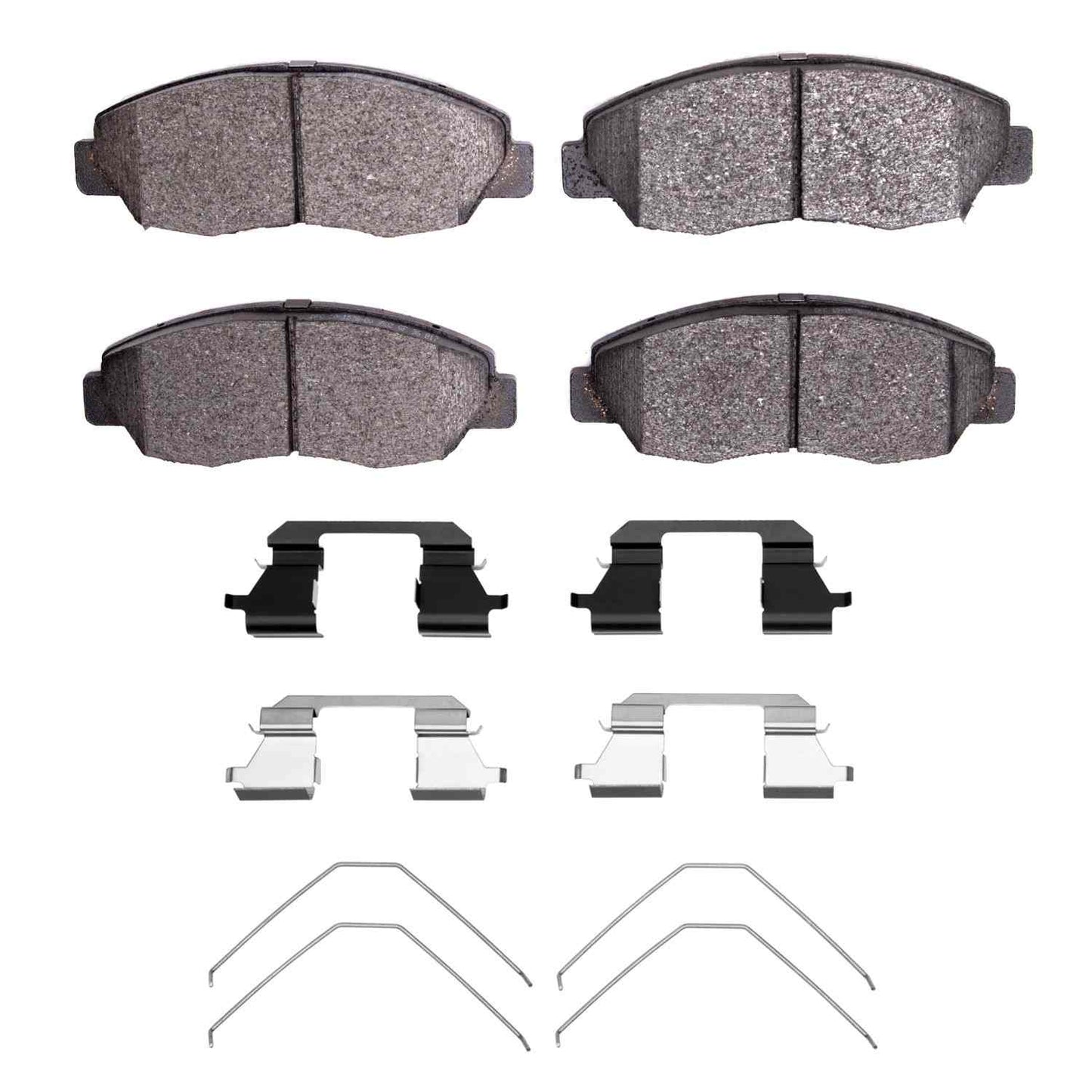 Front View of Front Disc Brake Pad Set DYNAMIC 1551-1578-01