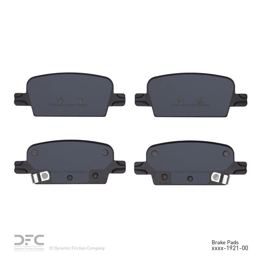 Rear Disc Brake Pad Set DYNAMIC 1551-1921-00 For Chevrolet Malibu