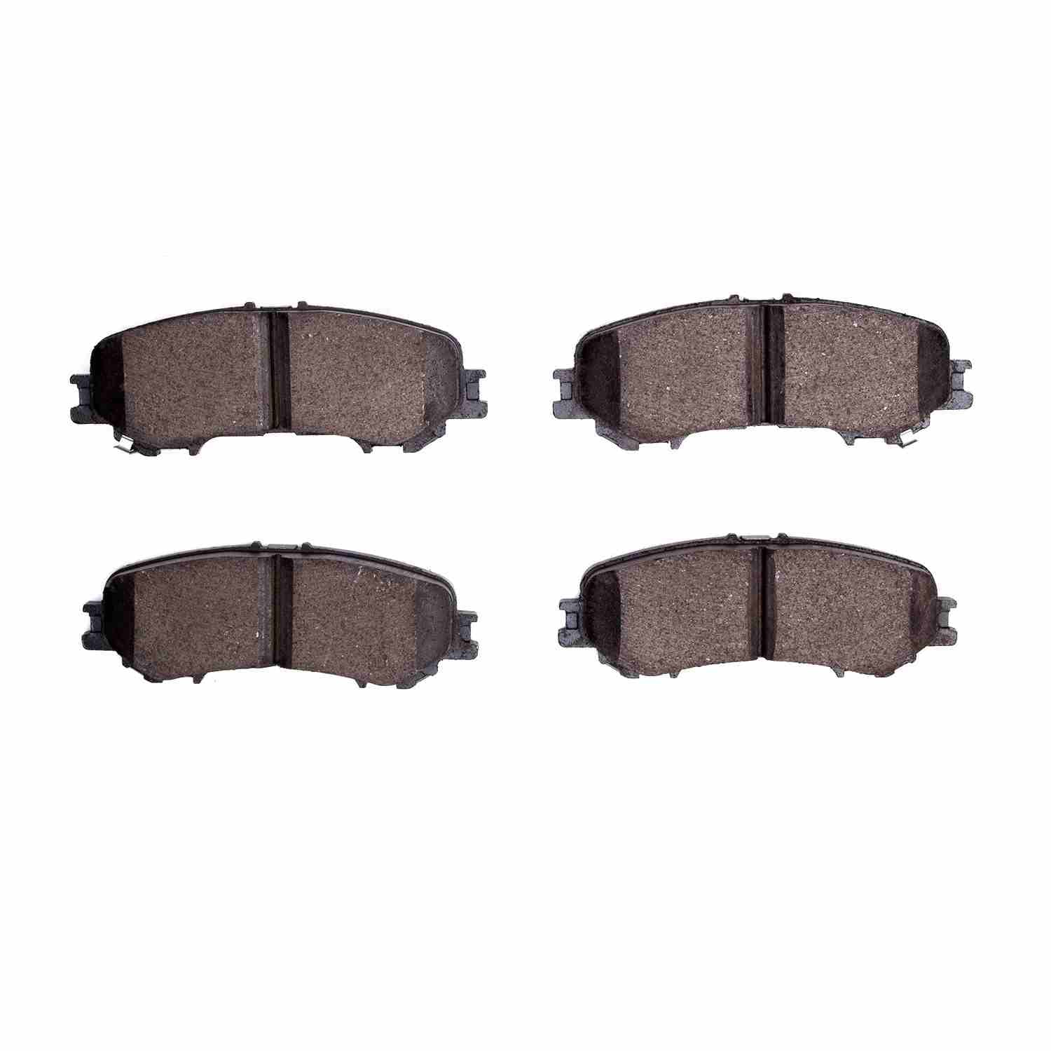 Front View of Rear Disc Brake Pad Set DYNAMIC 1551-2032-00