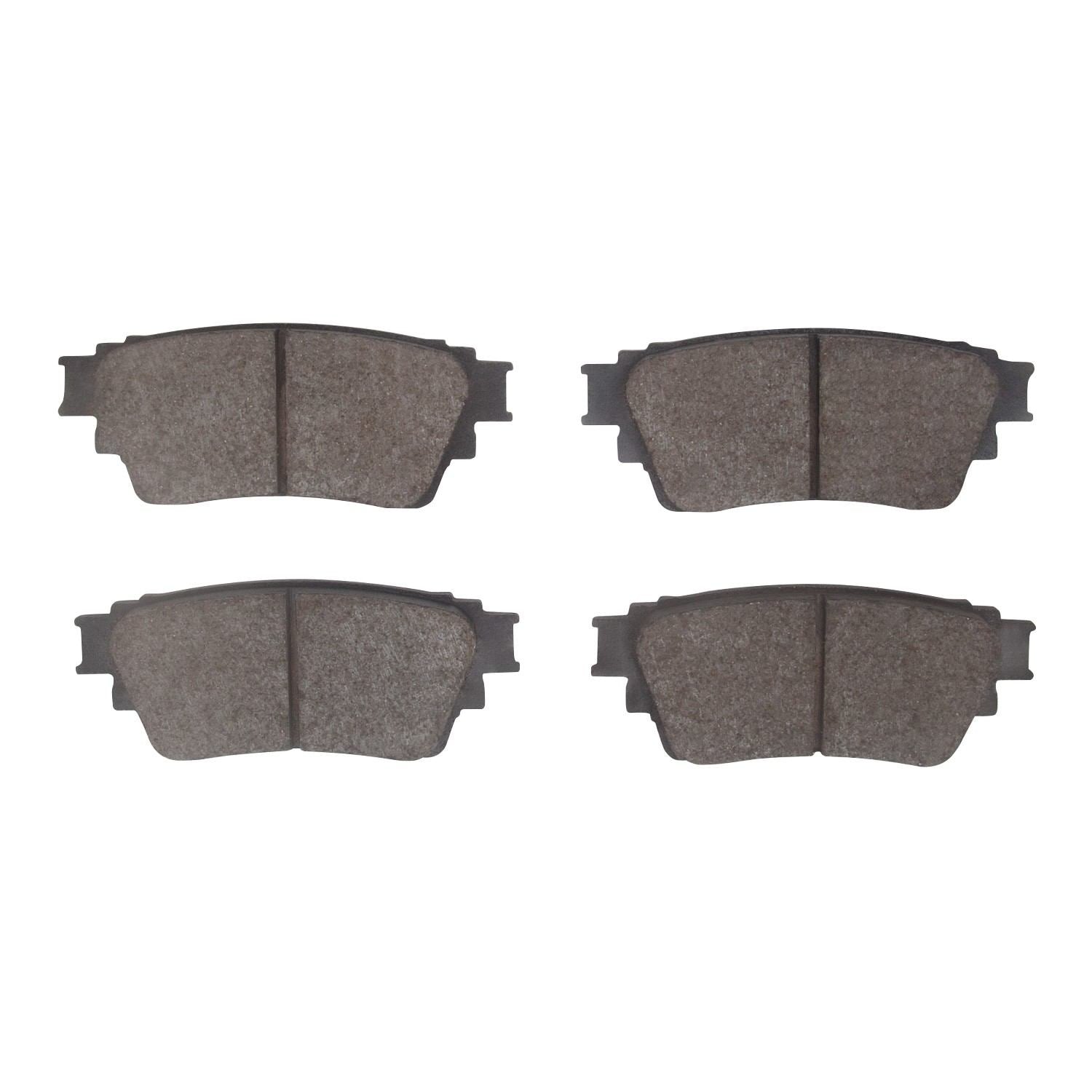 Front View of Rear Disc Brake Pad Set DYNAMIC 1551-2135-00