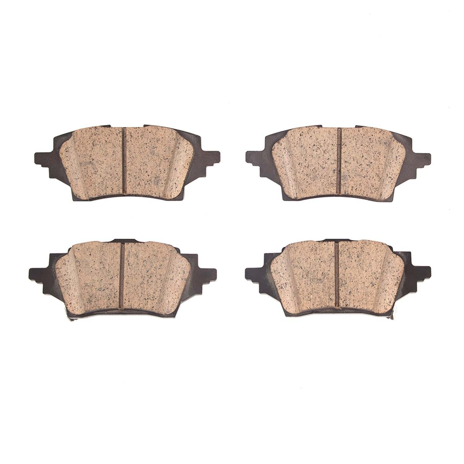 Front View of Rear Disc Brake Pad Set DYNAMIC 1551-2202-00