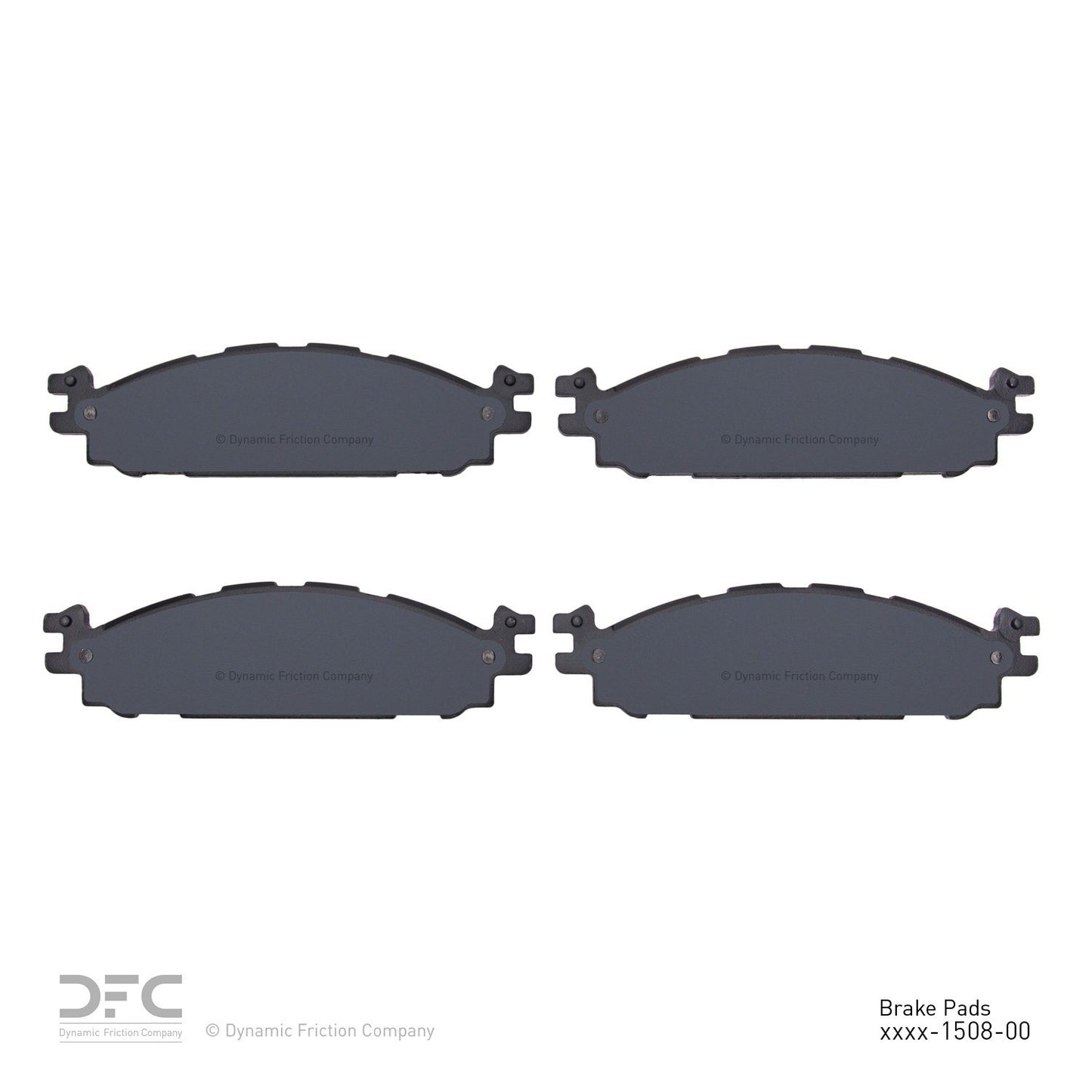 Back View of Front Disc Brake Pad Set DYNAMIC 1552-1508-00