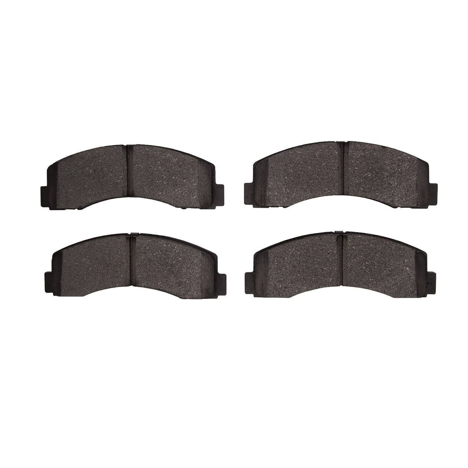 Front View of Front Disc Brake Pad Set DYNAMIC 1552-2087-00