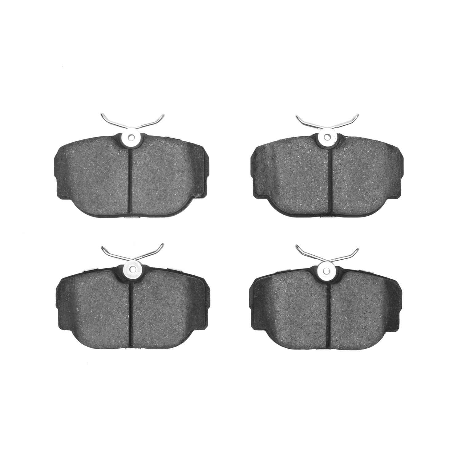 Front View of Front Disc Brake Pad Set DYNAMIC 1600-0493-00