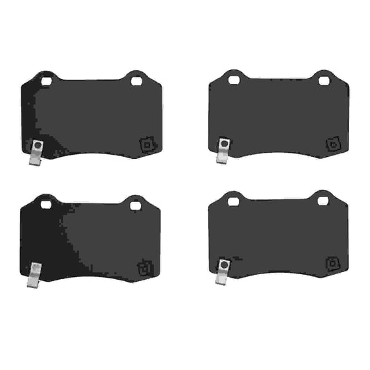 Back View of Rear Disc Brake Pad Set DYNAMIC 1600-1053-00