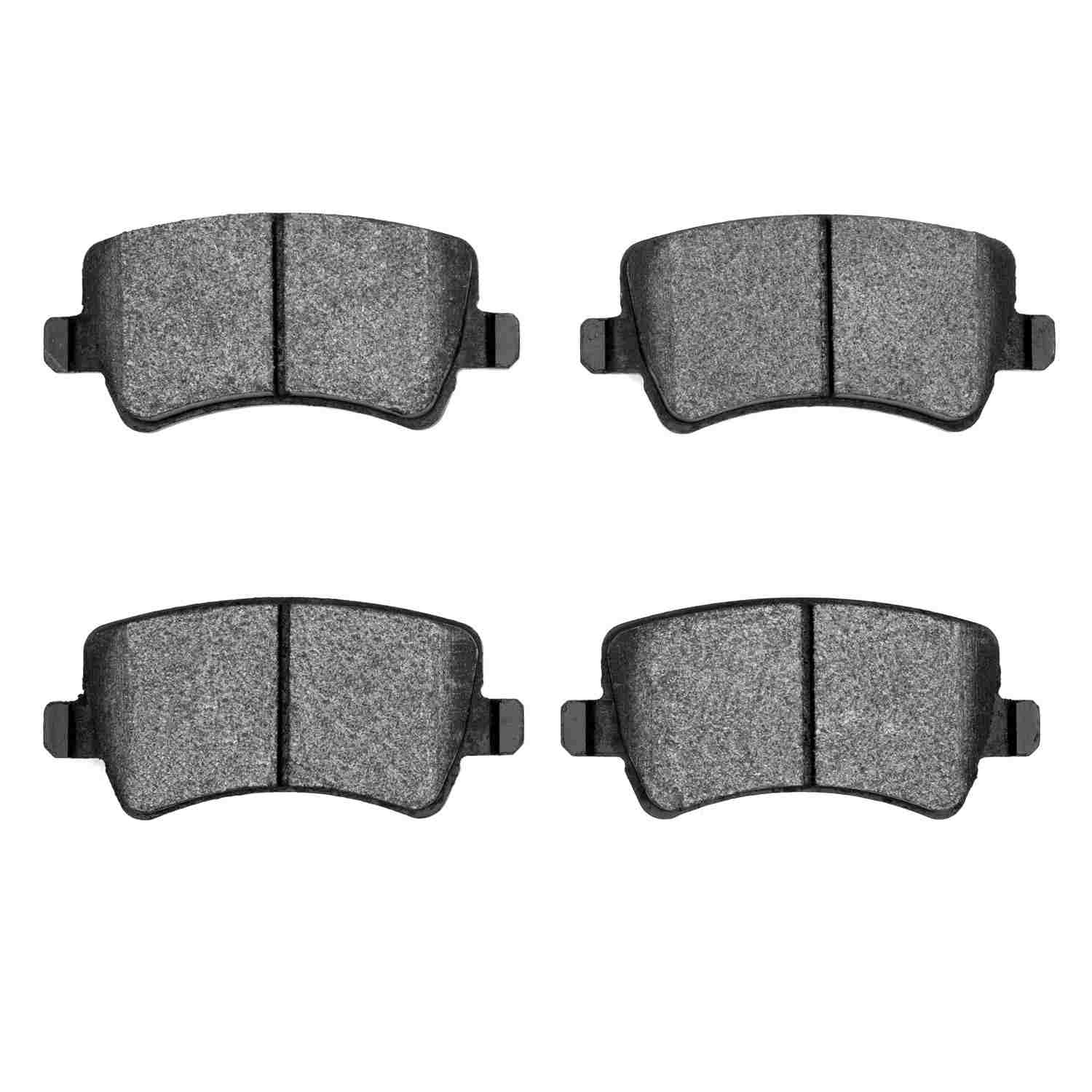 Front View of Rear Disc Brake Pad Set DYNAMIC 1600-1307-00