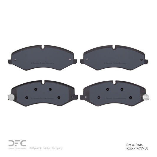 Back View of Front Disc Brake Pad Set DYNAMIC 1600-1479-00