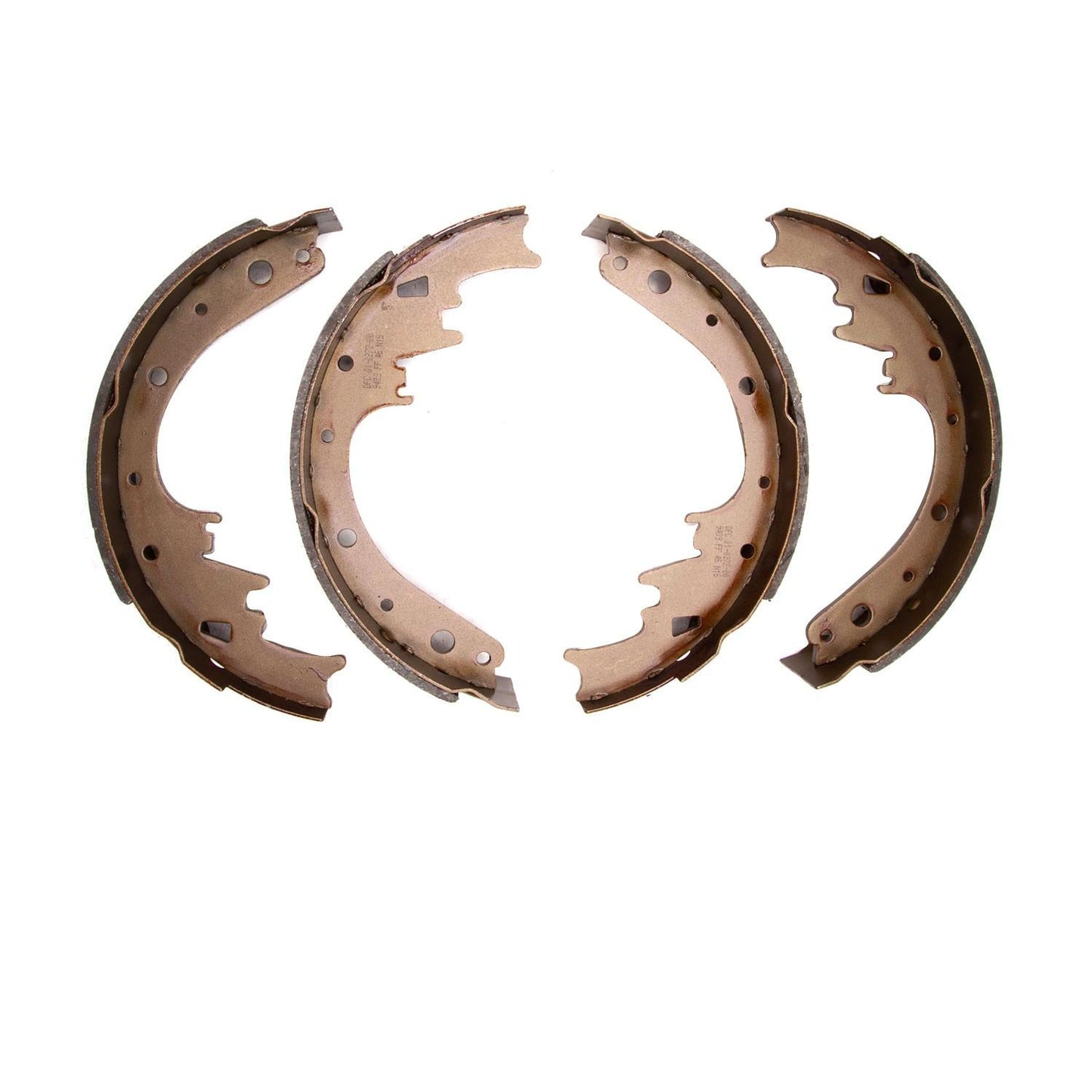 Front View of Rear Drum Brake Shoe DYNAMIC 1901-0272-00