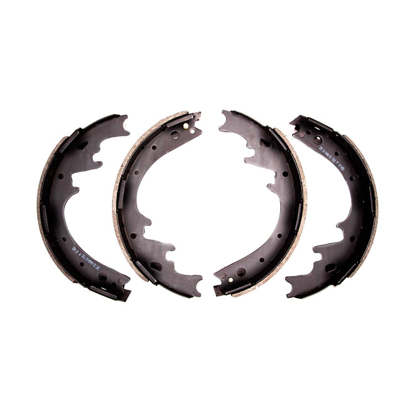 Front View of Rear Drum Brake Shoe DYNAMIC 1901-0446-00