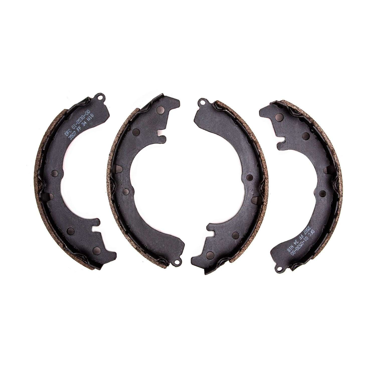 Front View of Rear Drum Brake Shoe DYNAMIC 1901-0530-00