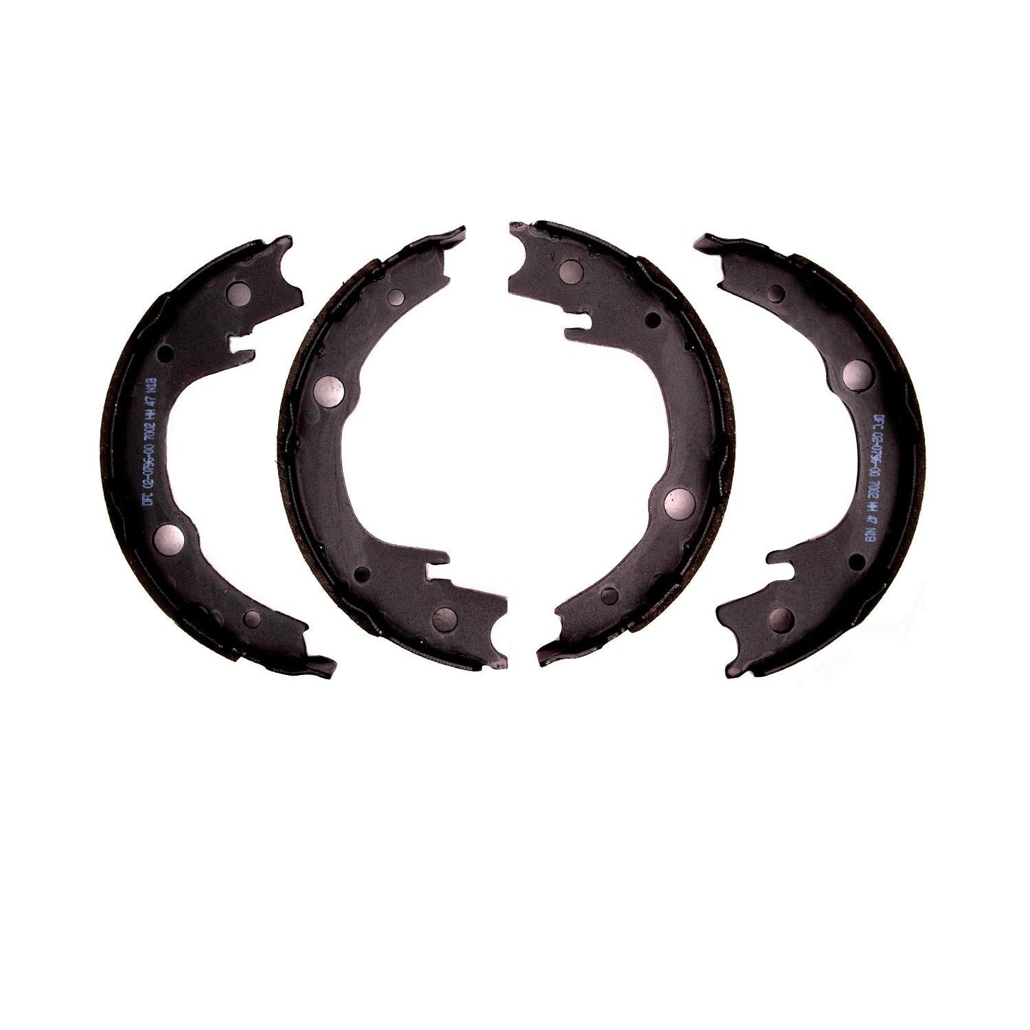 Front View of Rear Parking Brake Shoe DYNAMIC 1902-0796-00