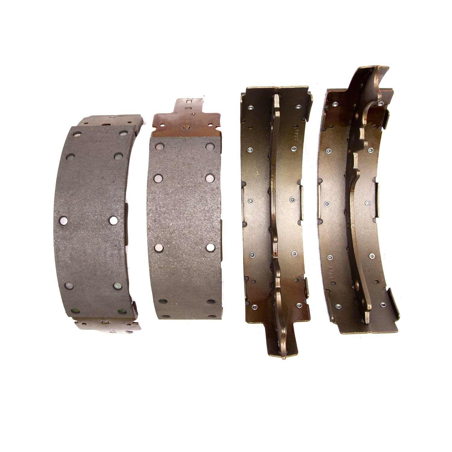 Side View of Rear Drum Brake Shoe Set DYNAMIC 1903-0581-00