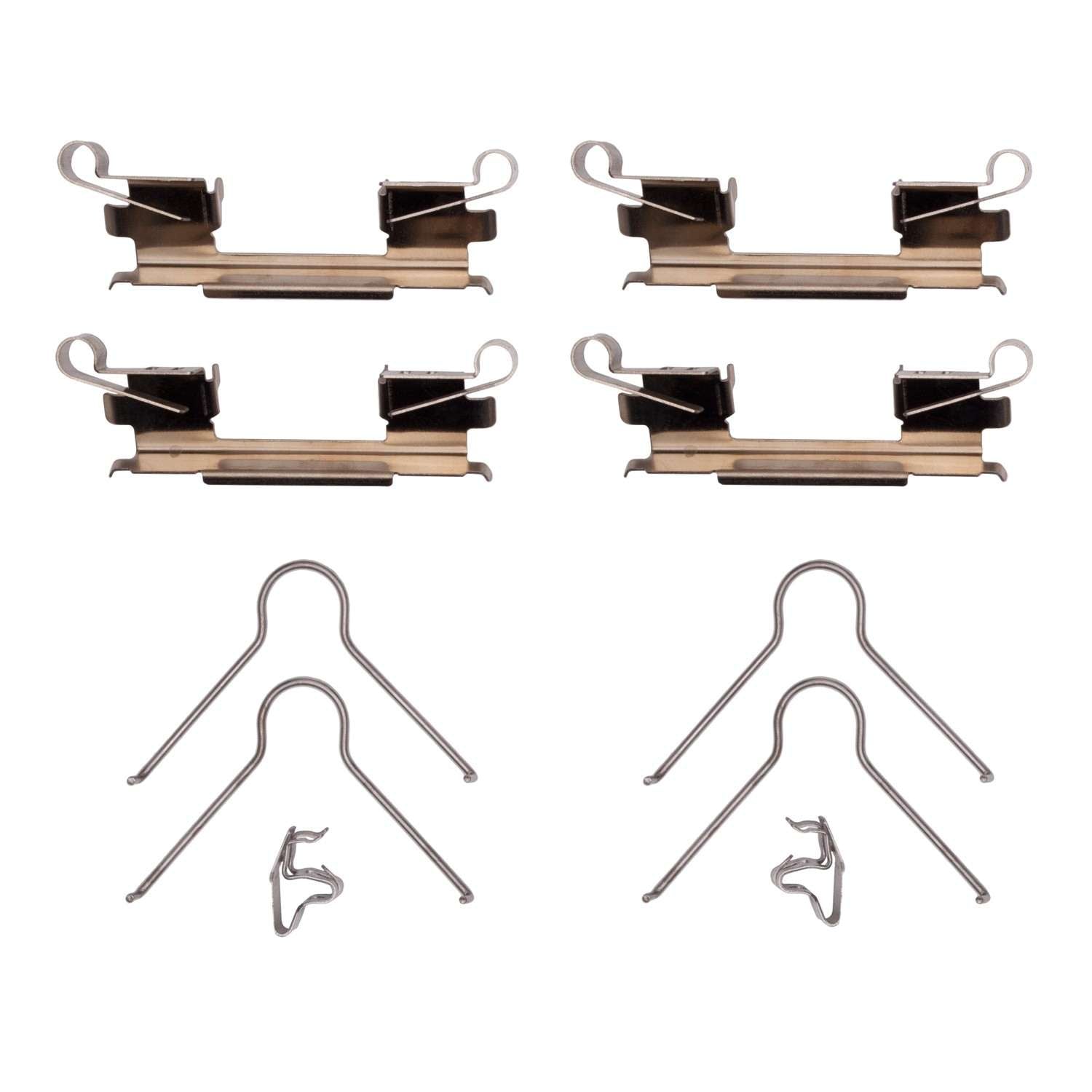 Side View of Front Disc Brake Hardware Kit DYNAMIC 340-76017