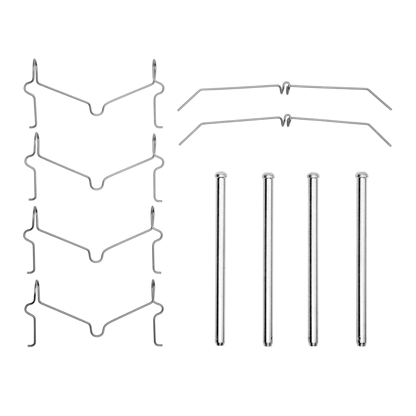 Side View of Front Disc Brake Hardware Kit DYNAMIC 340-76074