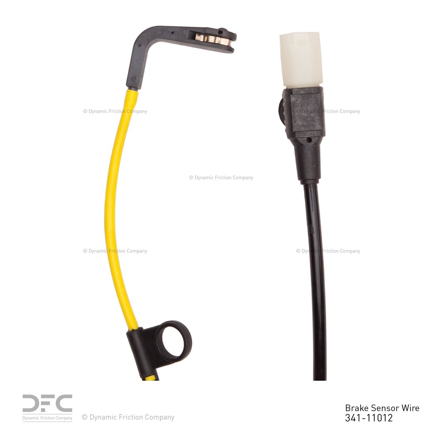 Connector View of Front Disc Brake Pad Wear Sensor DYNAMIC 341-11012