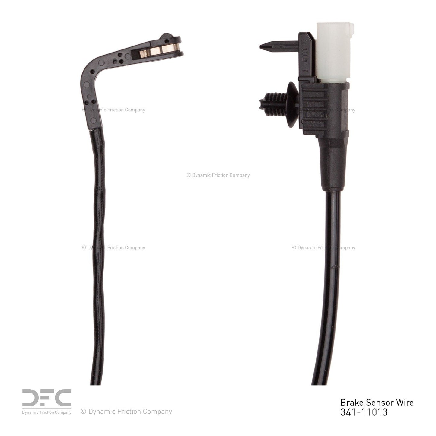 Connector View of Front Disc Brake Pad Wear Sensor DYNAMIC 341-11013