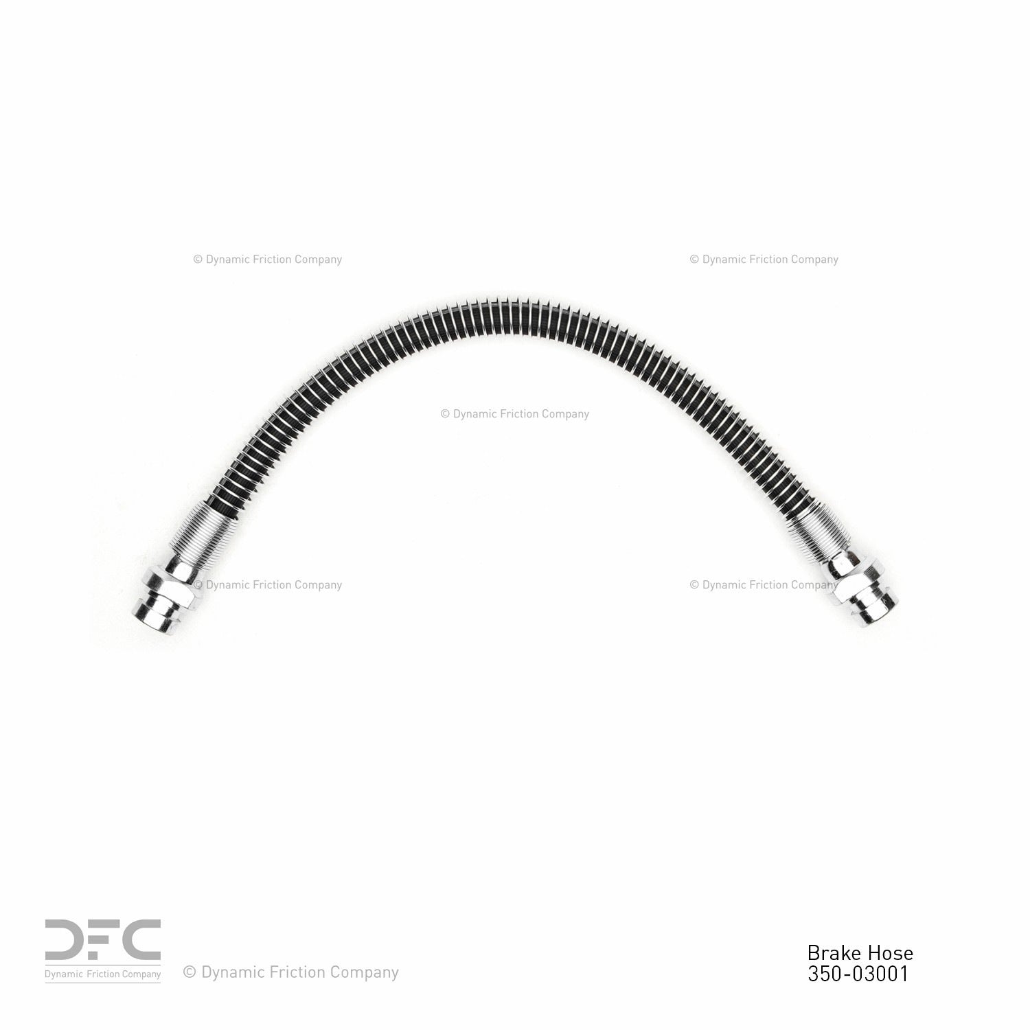 Front View of Rear Brake Hydraulic Hose DYNAMIC 350-03001