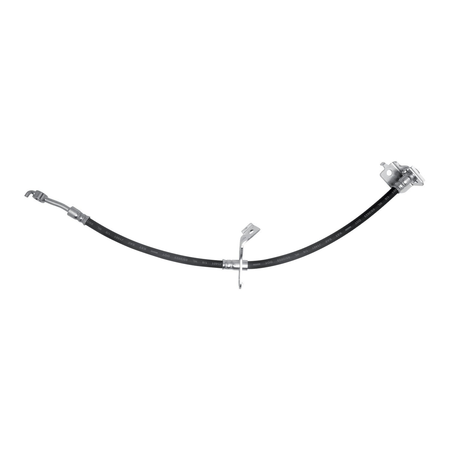 Front View of Front Left Brake Hydraulic Hose DYNAMIC 350-03057