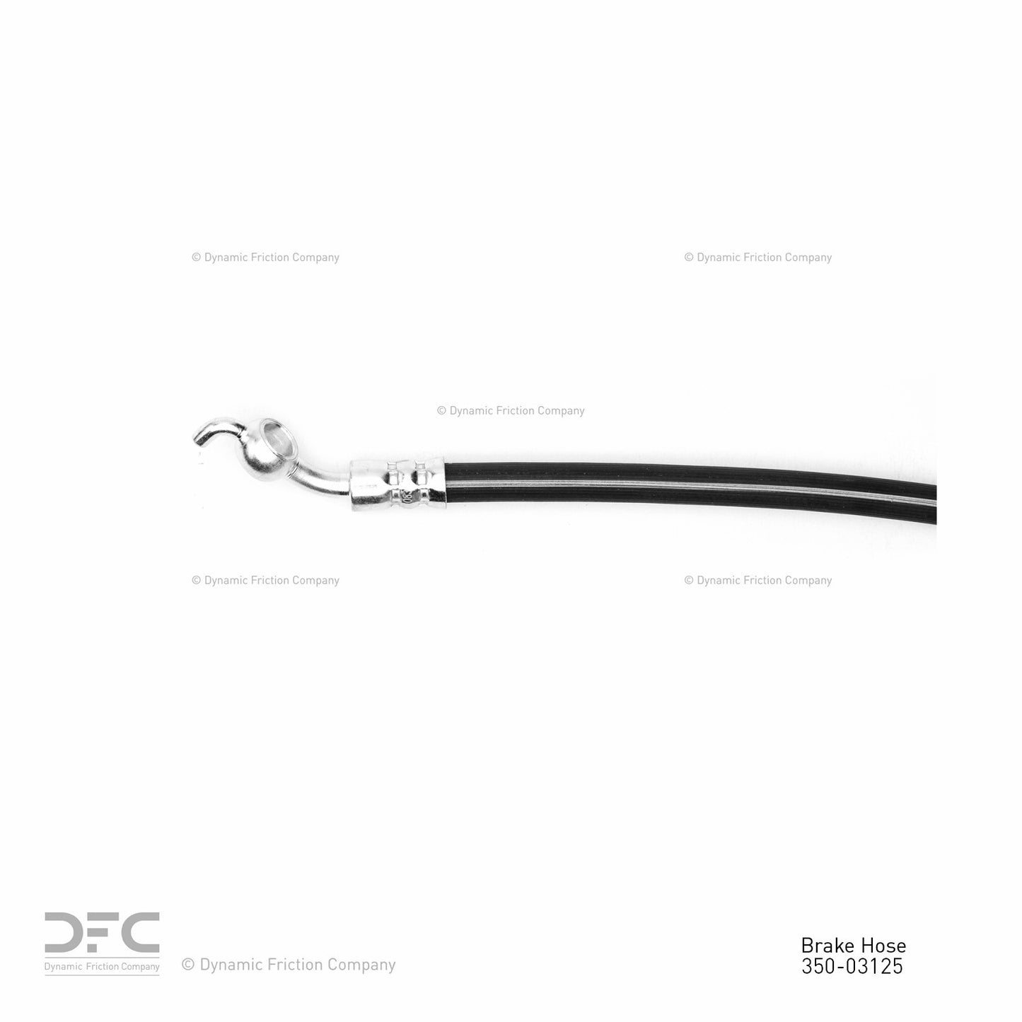 Connector View of Rear Right Brake Hydraulic Hose DYNAMIC 350-03125