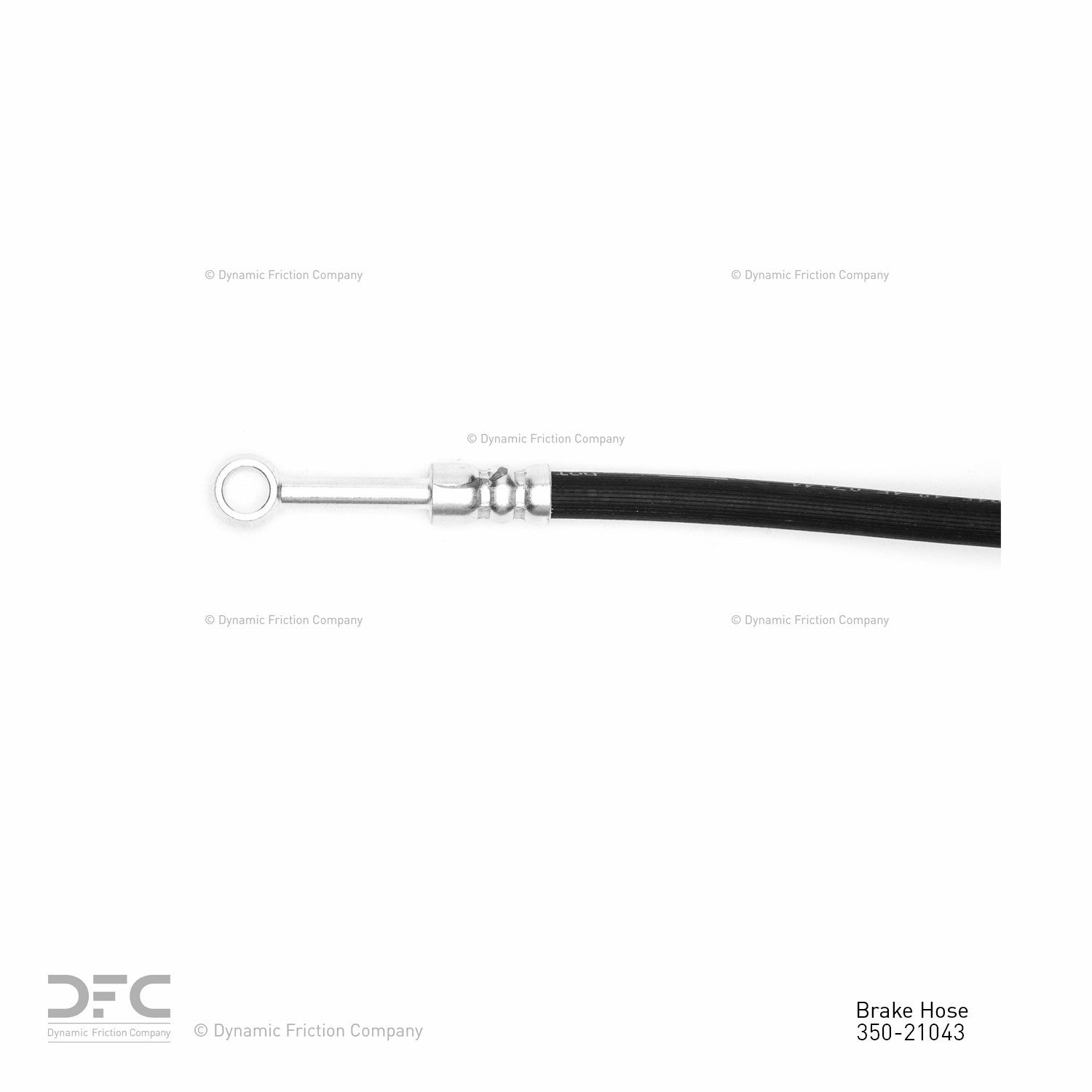 Connector View of Front Left Brake Hydraulic Hose DYNAMIC 350-21043