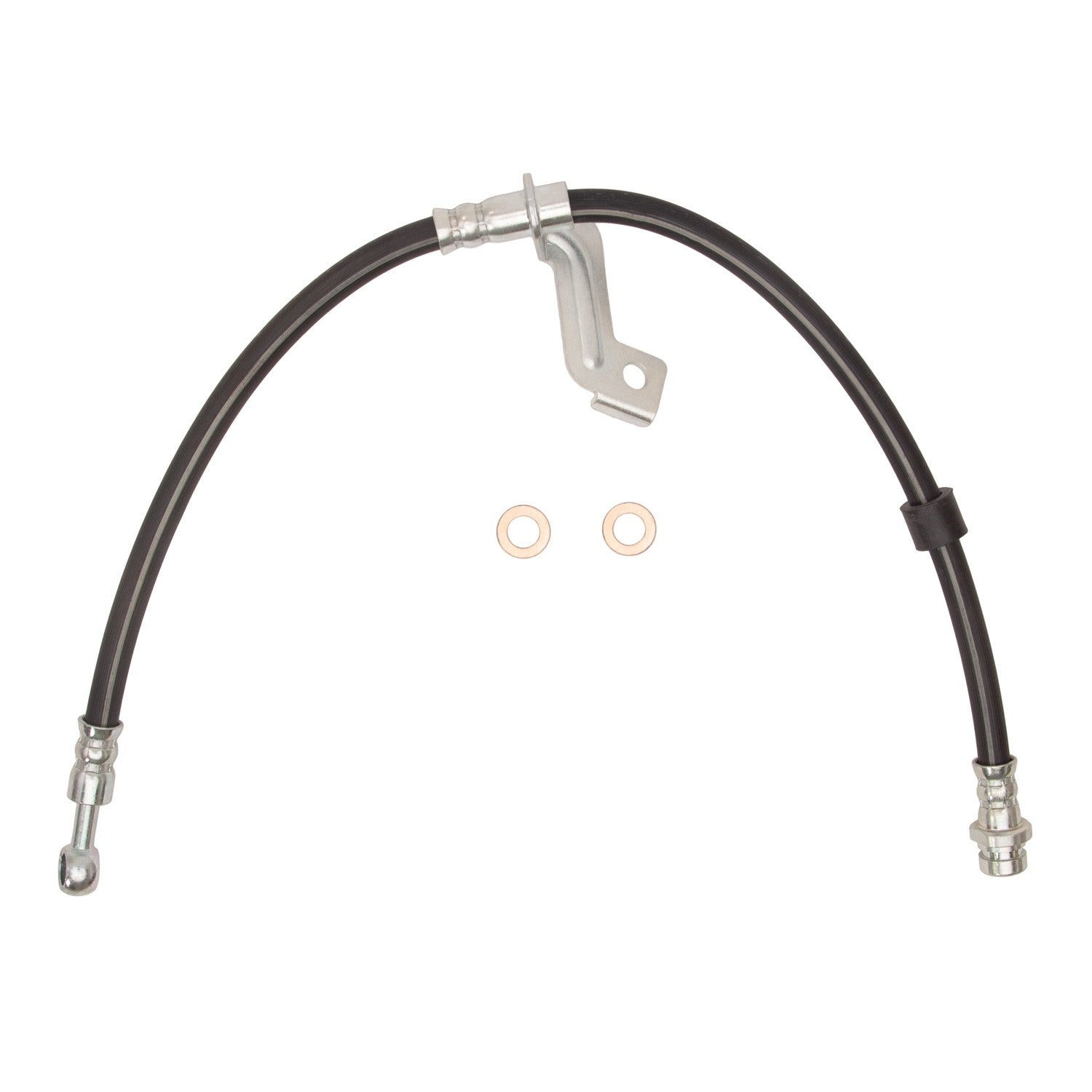 Front View of Front Right Brake Hydraulic Hose DYNAMIC 350-21044