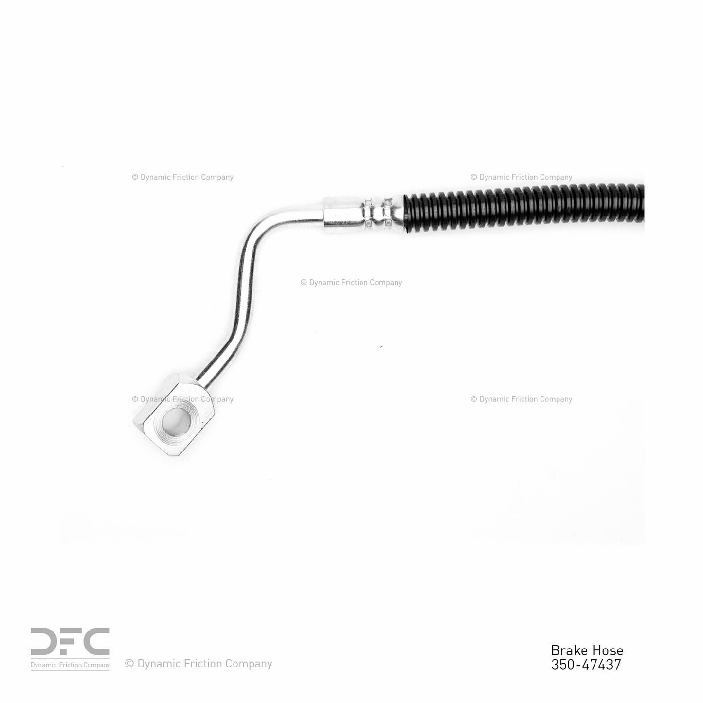 Connector View of Rear Left Brake Hydraulic Hose DYNAMIC 350-47437