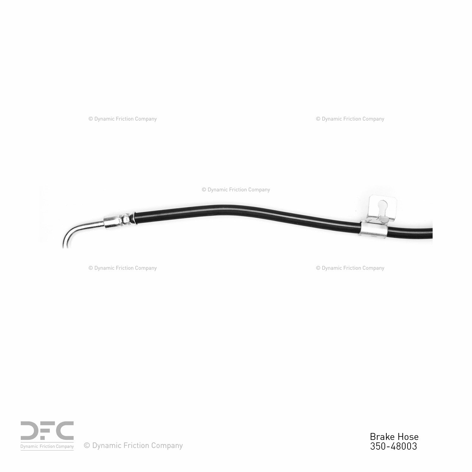 Connector View of Front Left Brake Hydraulic Hose DYNAMIC 350-48003