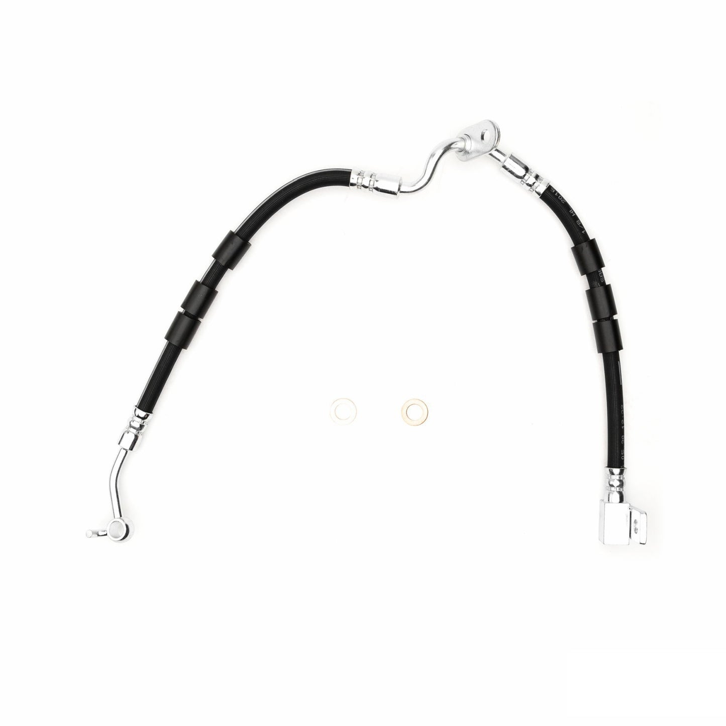 Front View of Front Right Brake Hydraulic Hose DYNAMIC 350-54003