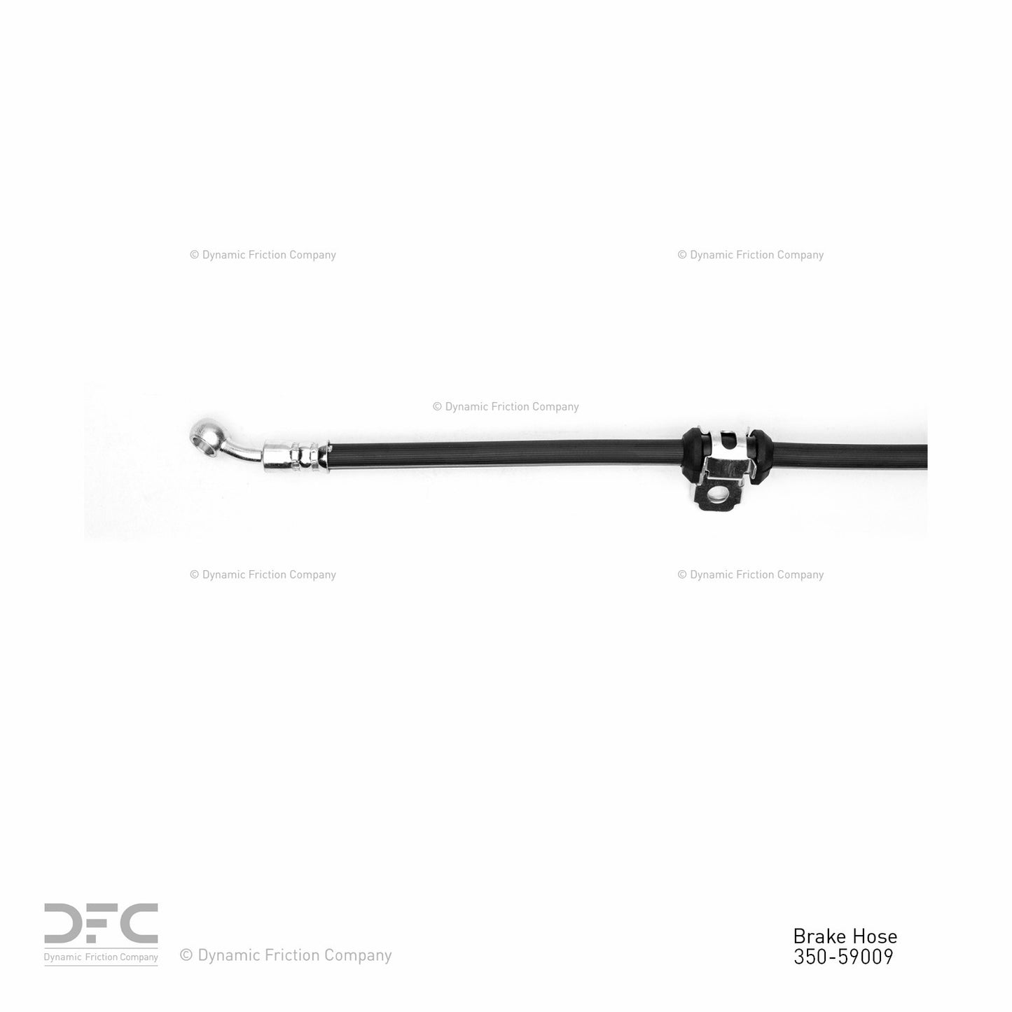 Connector View of Front Right Brake Hydraulic Hose DYNAMIC 350-59009