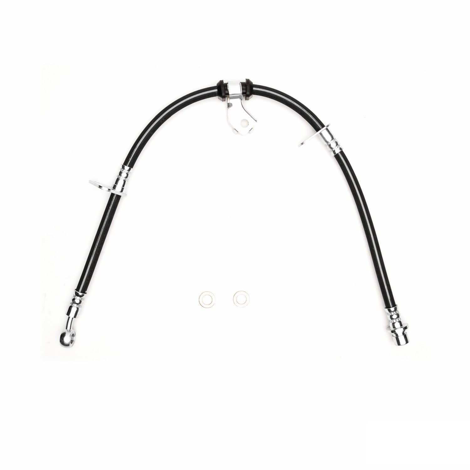 Front View of Front Right Brake Hydraulic Hose DYNAMIC 350-59025