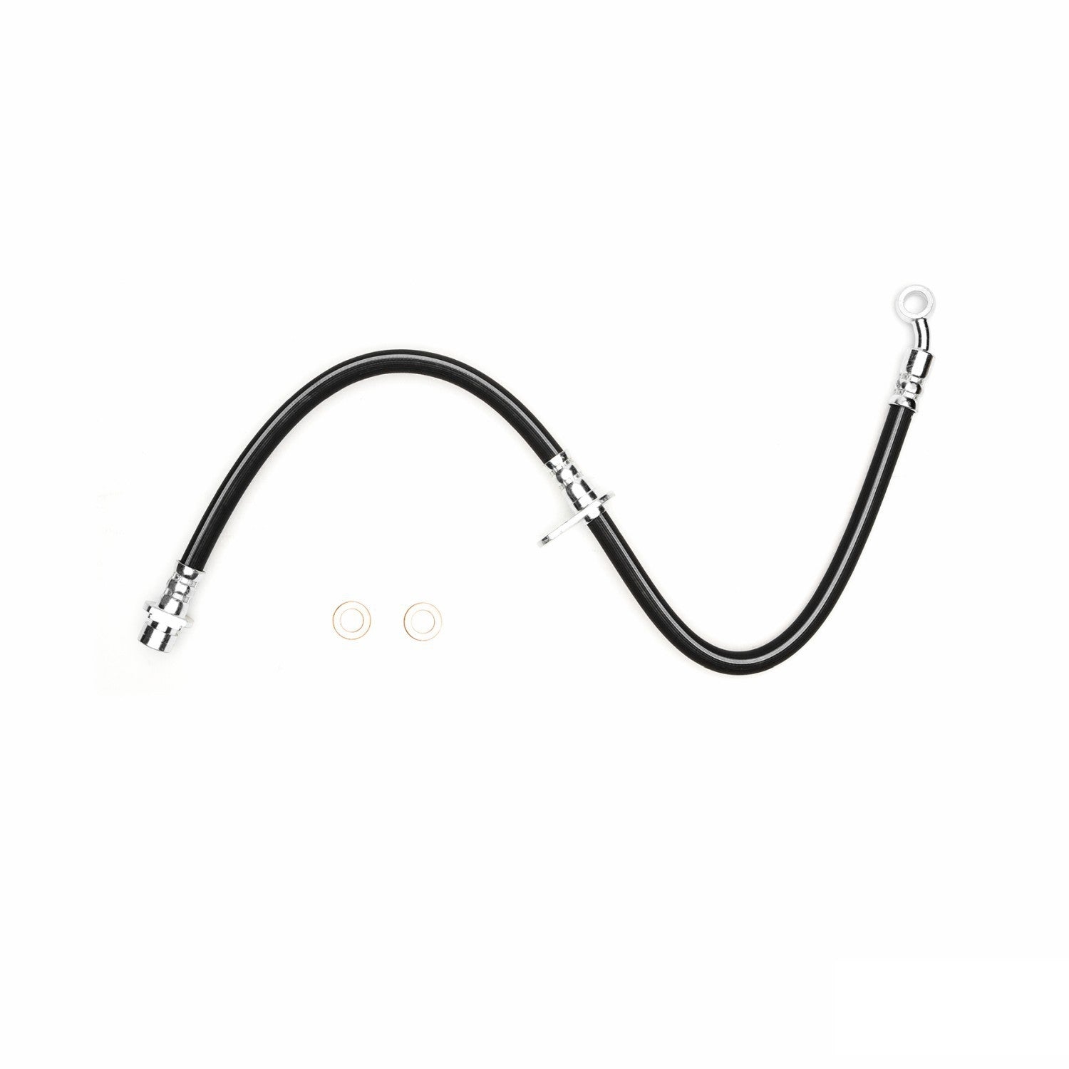 Front View of Front Right Brake Hydraulic Hose DYNAMIC 350-59105