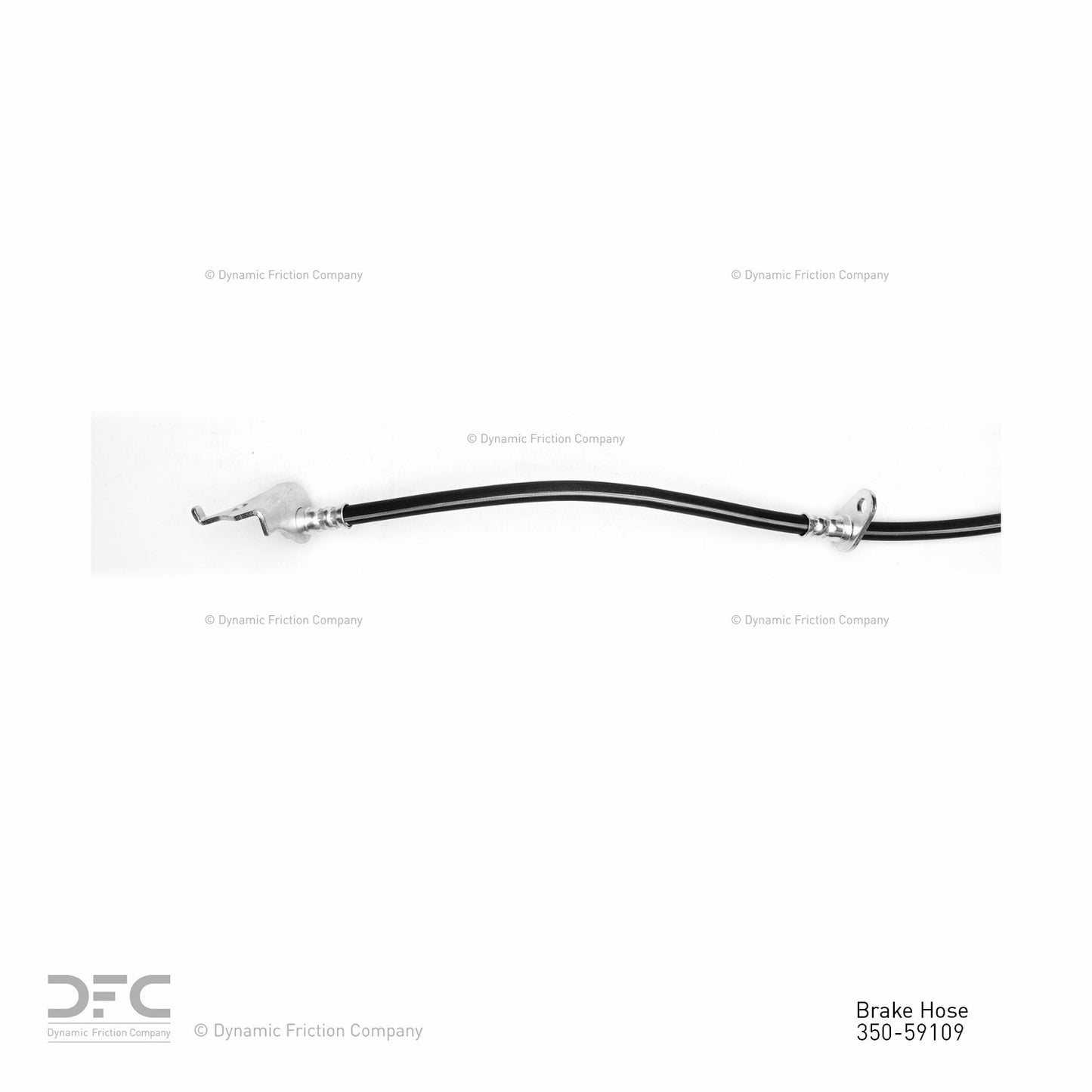 Connector View of Front Right Brake Hydraulic Hose DYNAMIC 350-59109