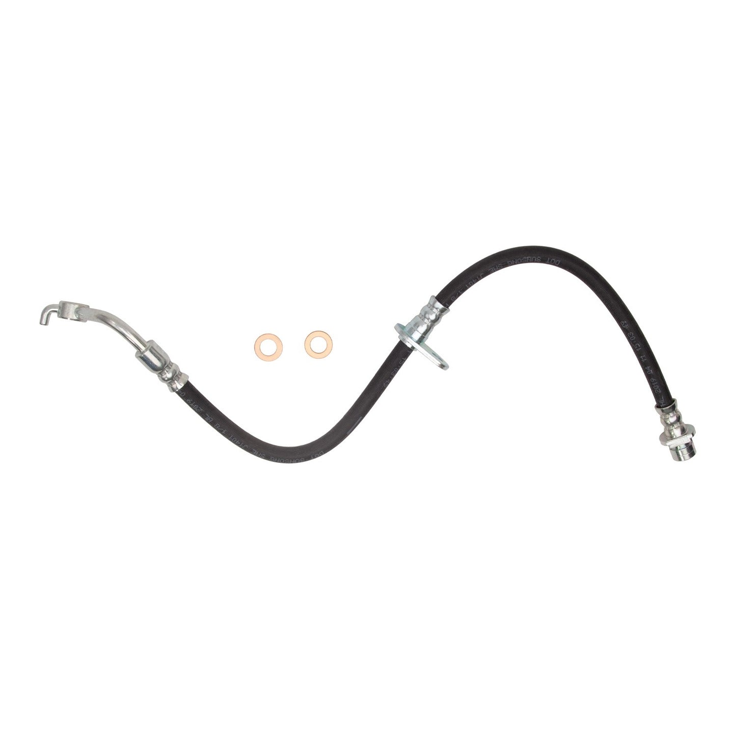 Front View of Rear Left Brake Hydraulic Hose DYNAMIC 350-59204