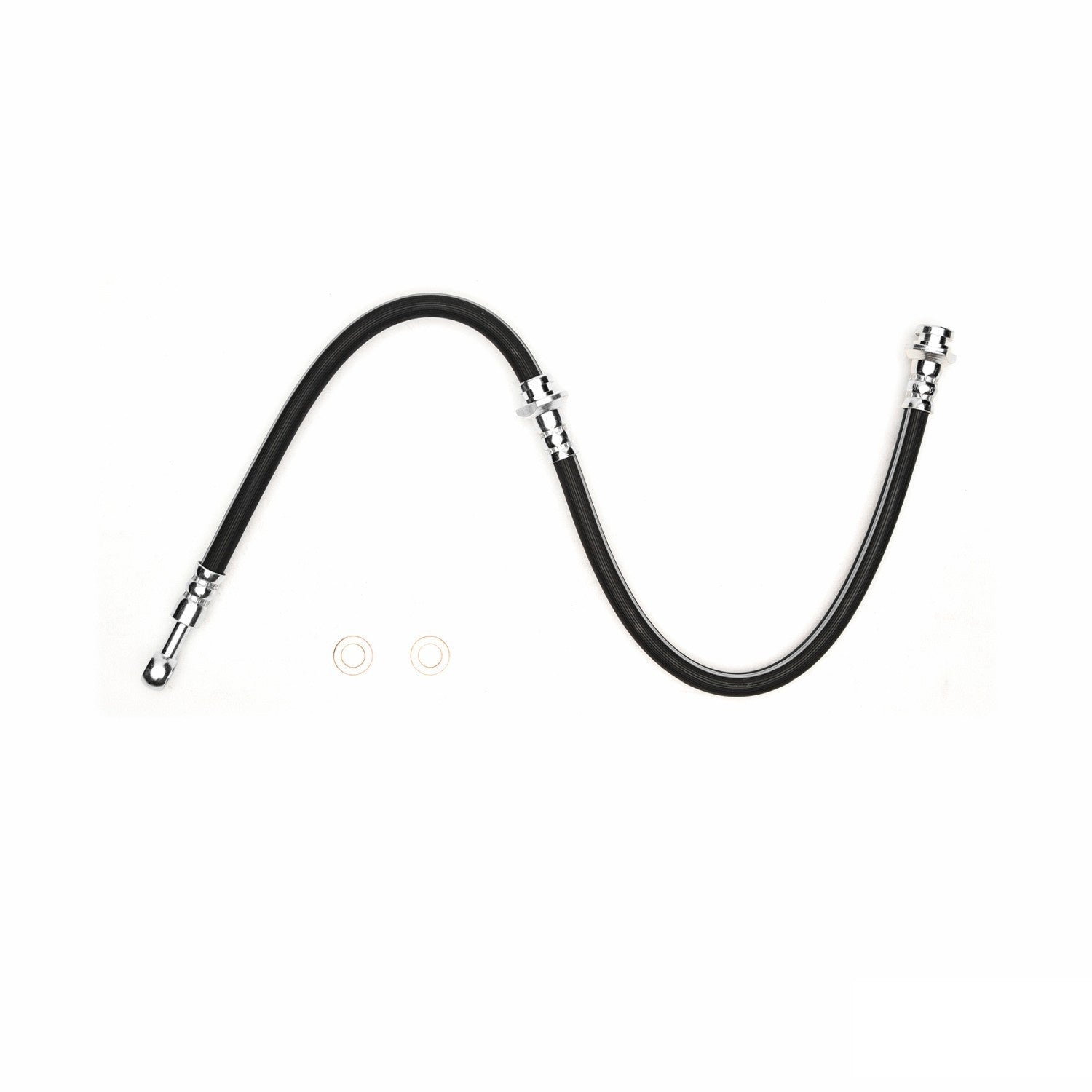 Front View of Rear Left Brake Hydraulic Hose DYNAMIC 350-67137