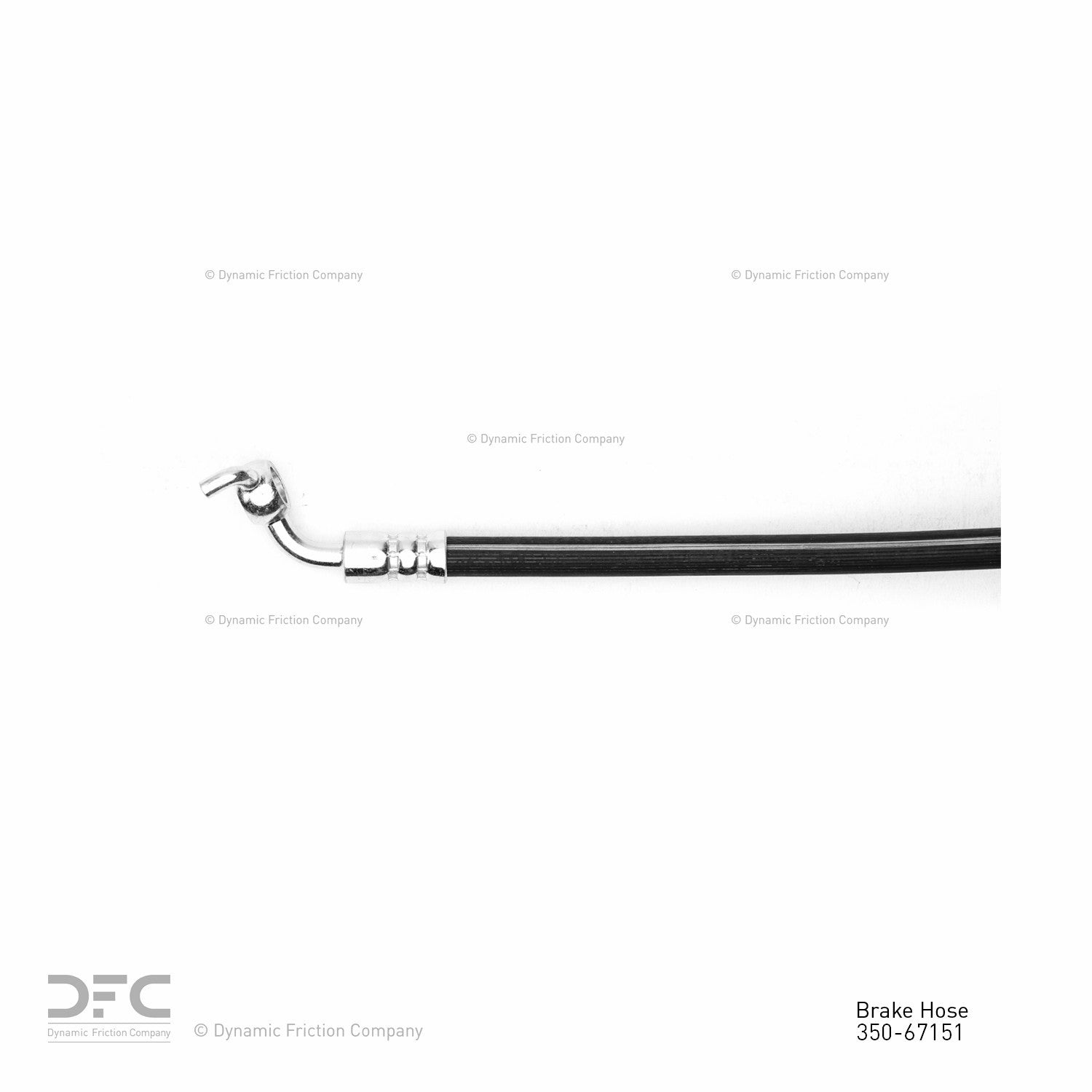 Connector View of Rear Right Brake Hydraulic Hose DYNAMIC 350-67151