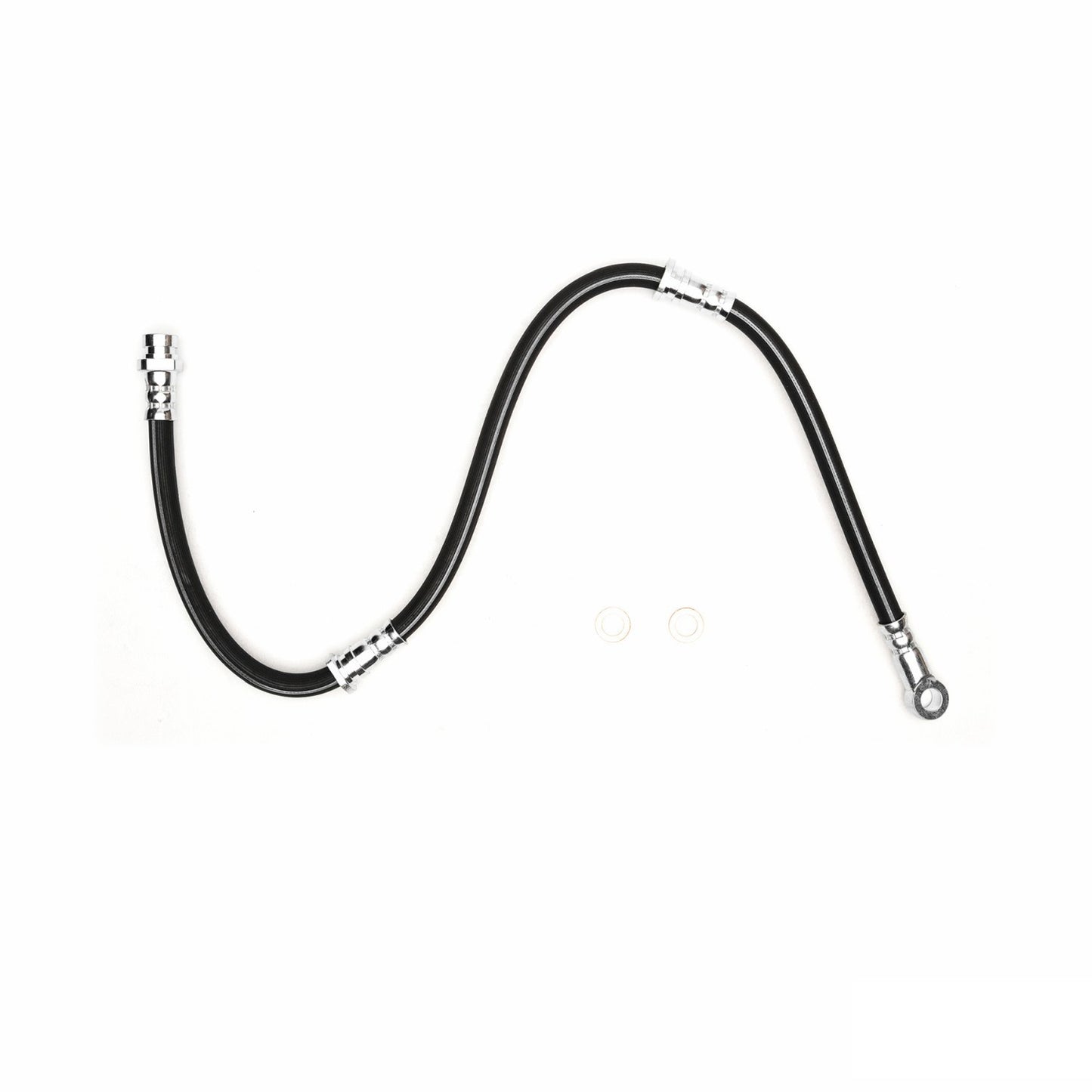 Front View of Front Brake Hydraulic Hose DYNAMIC 350-72005