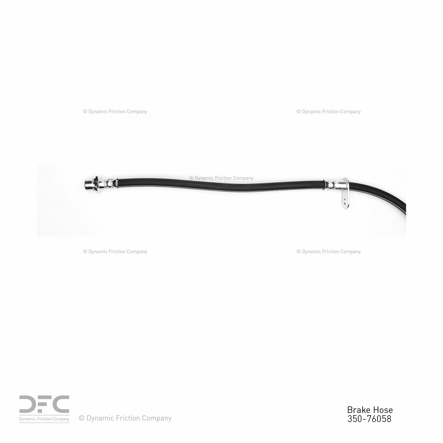 Connector View of Front Right Brake Hydraulic Hose DYNAMIC 350-76058