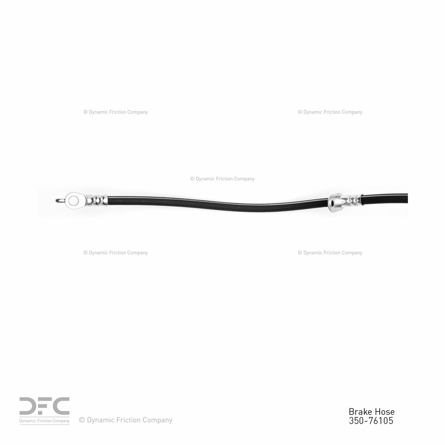 Connector View of Front Right Brake Hydraulic Hose DYNAMIC 350-76105