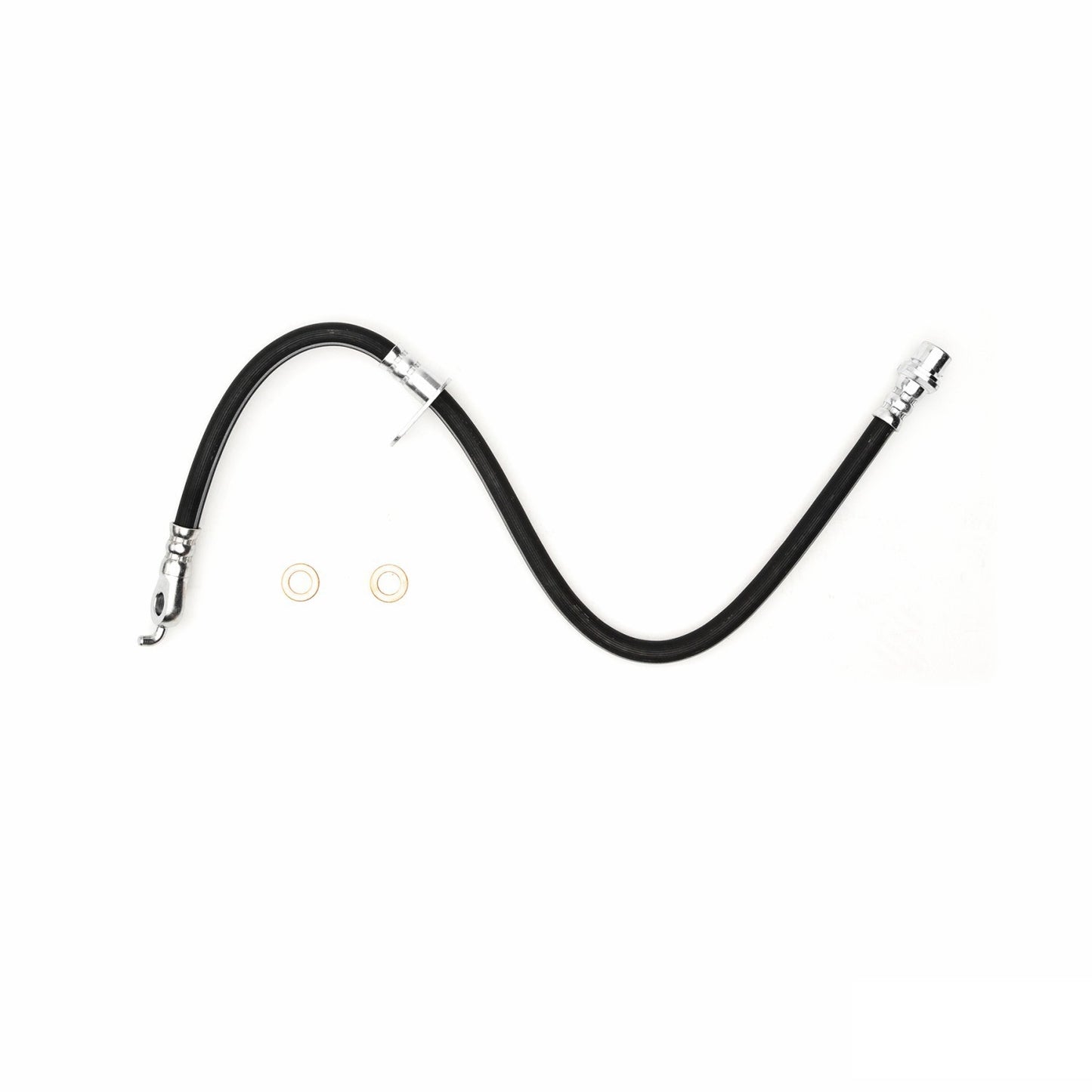 Front View of Rear Left Brake Hydraulic Hose DYNAMIC 350-76187