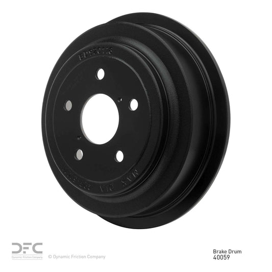 Angle View of Rear Brake Drum DYNAMIC 365-40059