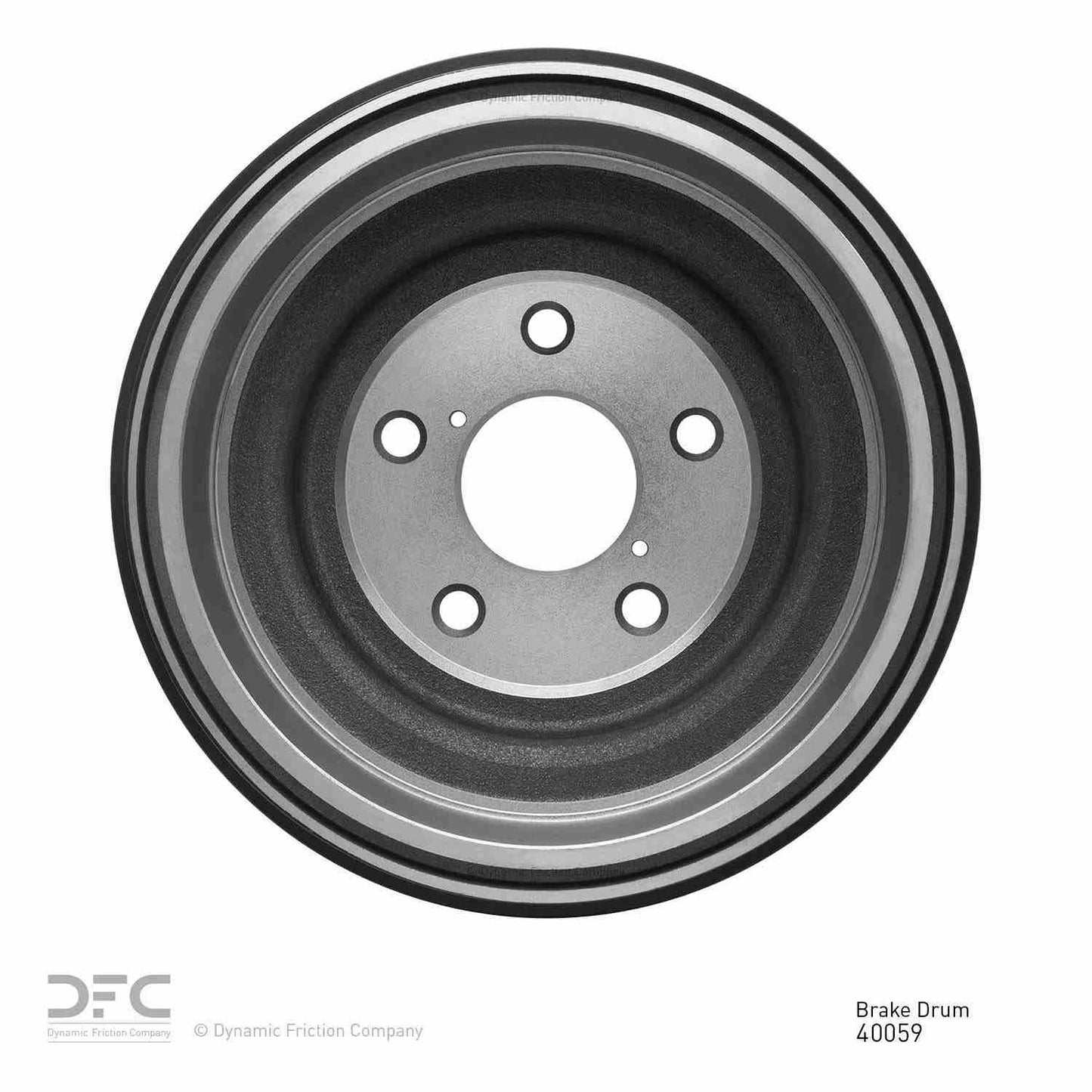 Back View of Rear Brake Drum DYNAMIC 365-40059