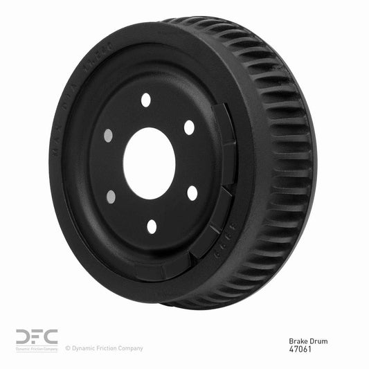 Angle View of Rear Brake Drum DYNAMIC 365-47061